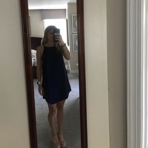 Xenia Blue Shift Dress